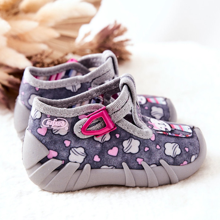 BEFADO S.A. Sapatos Chinelos Befado Kotki 110P326 Cinza 2