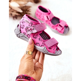 BEFADO S.A. Sandálias Chinelos Befado Velcro Gatos 242P103 Rosa 1