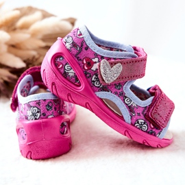 BEFADO S.A. Sandálias Befado com Velcro 065X147 Rosa 1