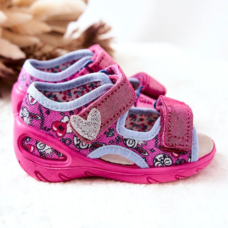 BEFADO S.A. Sandálias Befado com Velcro 065X147 Rosa 2