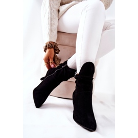 Botas de couro com salto alto Laura Messi 2427 pretas preto 2