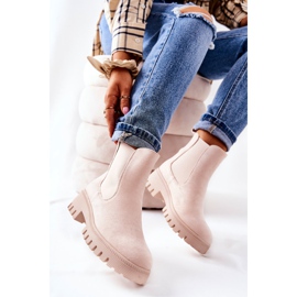PS1 Botas quentes de camurça bege claro tozzi 1