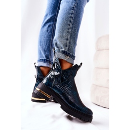 PA2 Botas de couro quente de crocodilo tanya verde 2