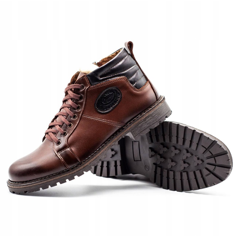 Mario Pala Botas de inverno masculinas marrons de 865 MP marrom 2
