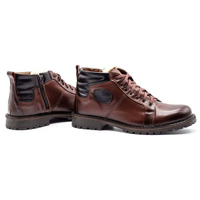 Mario Pala Botas de inverno masculinas marrons de 865 MP castanho 3