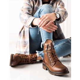 Evento Botas casuais de renda marrom castanho 1 Evento Botas casuais de renda marrom castanho 1