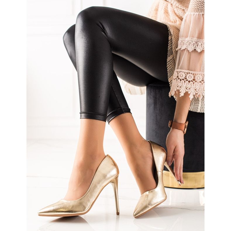 Seastar Salto alto estiloso dourado 2