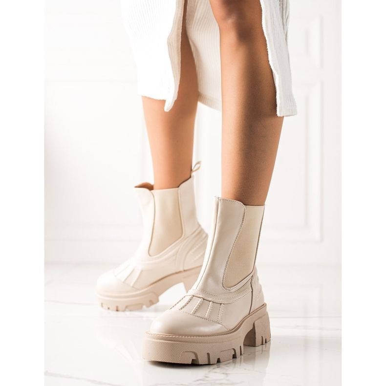 Seastar Botas de salto bege 1 Seastar Botas de salto bege 1