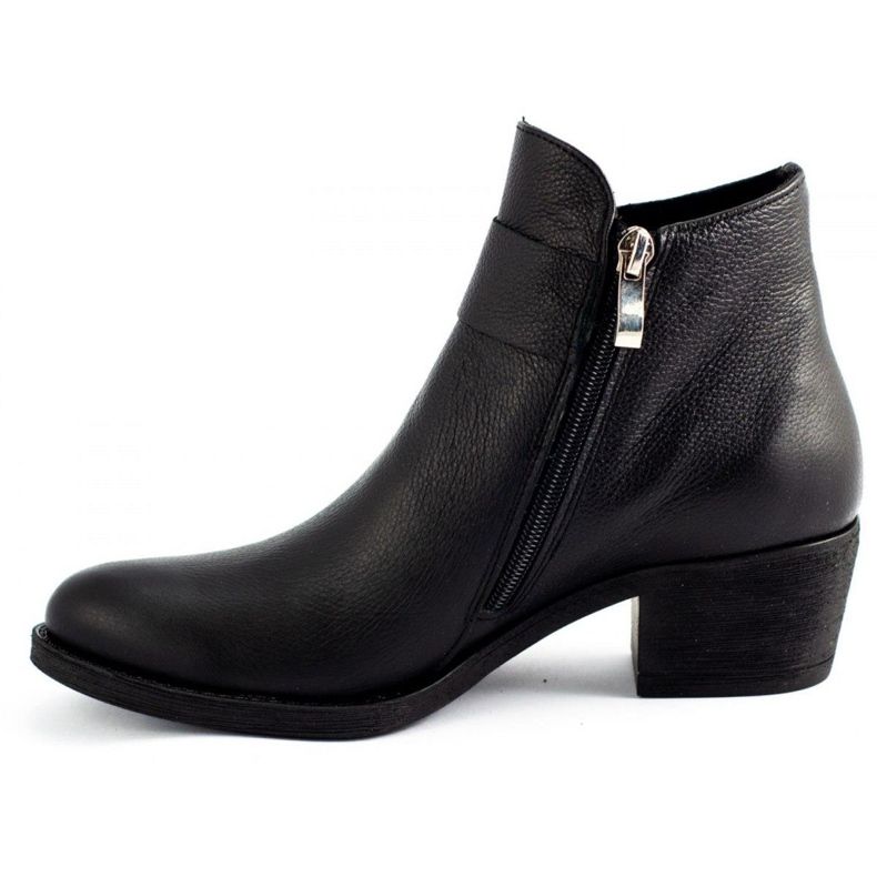 Olivier Botas de couro de rosto preto 1