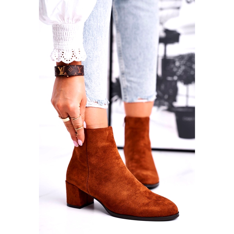 Botas femininas Sergio Leone Camel BT528 castanho 1