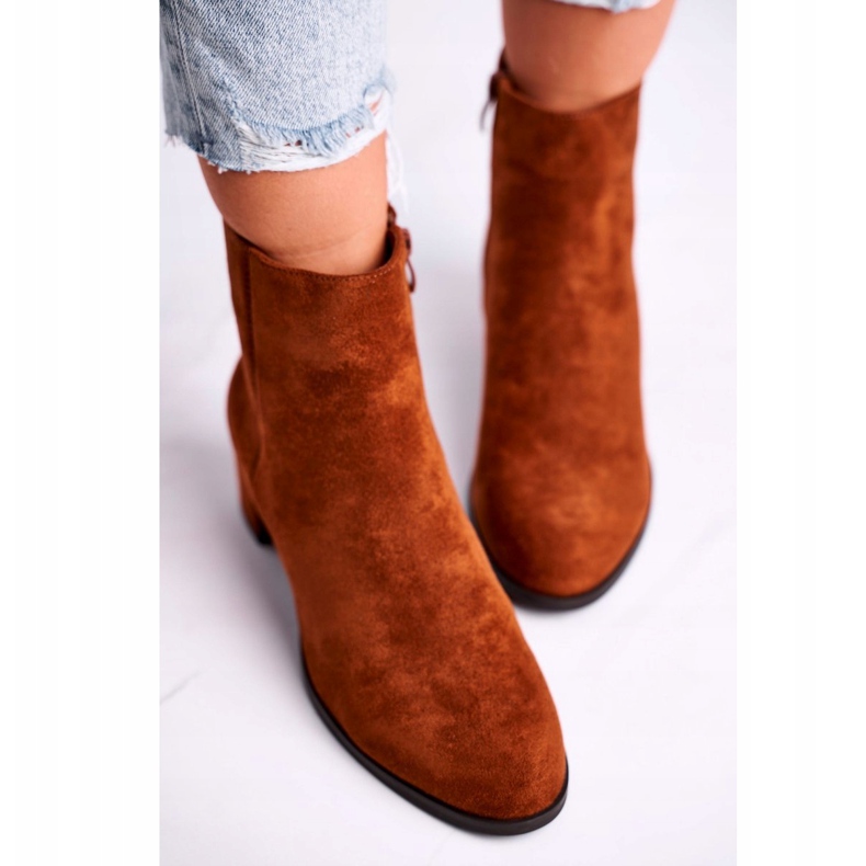 Botas femininas Sergio Leone Camel BT528 castanho 4