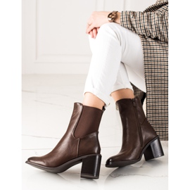 Laura Mode Botas elegantes marrom 1