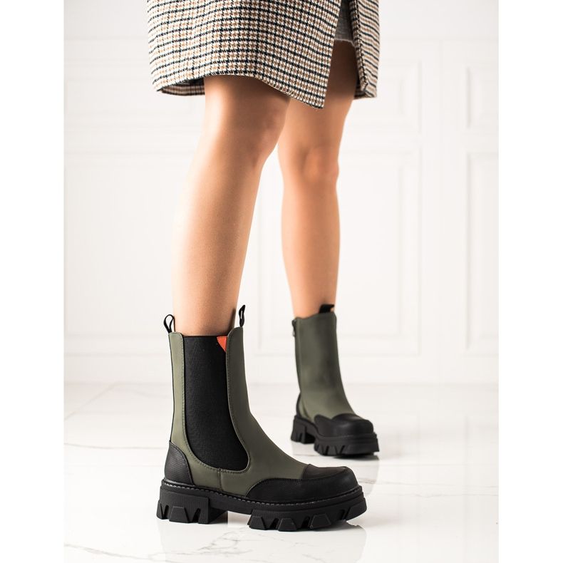 Seastar Botas Workery Fashion preto cáqui 1