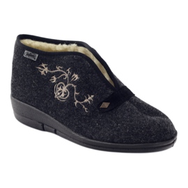 Chinelos femininos Dr.ORTO Befado com pele de ovelha 031d028 cinza 2