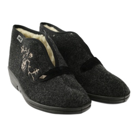 Chinelos femininos Dr.ORTO Befado com pele de ovelha 031d028 cinza 5