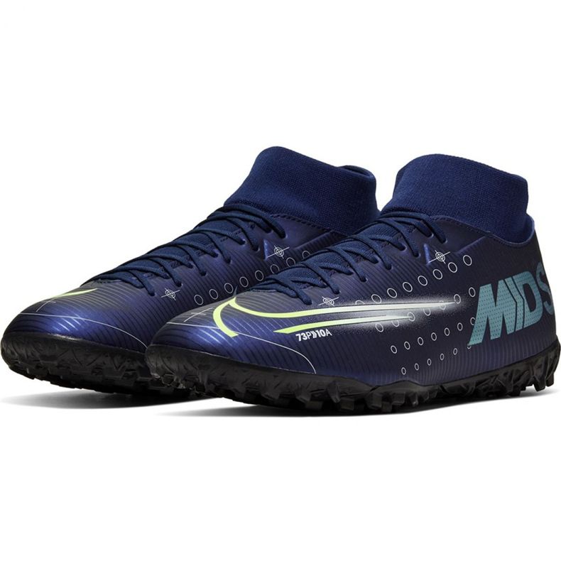 Chuteira Nike Mercurial Superfly 7 Academy Mds Tf M BQ5435 401 azul marinho 3