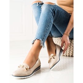 M.Daszyński Wedge Ballerina With Bow bege 1 M.Daszyński Wedge Ballerina With Bow bege 1