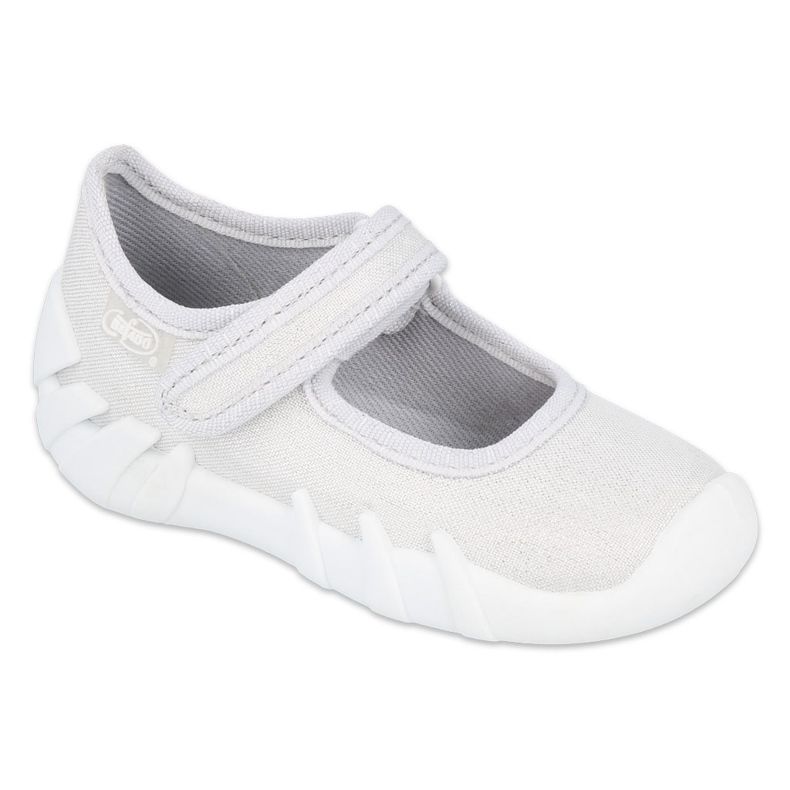Sapatos rápidos de prata para crianças Befado 109P222 branco 1