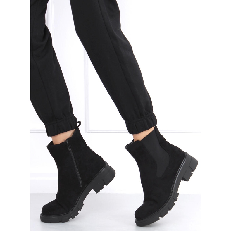 Botas Hege Black camurça Chelsea preto 1