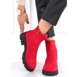 Botas Hege Red camurça Chelsea vermelho 2 Botas Hege Red camurça Chelsea vermelho 2