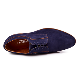 Bednarek Polish Shoes Sapatos de couro Nubuck Bednarek 684 azul marinho marrom azul-marinho 1