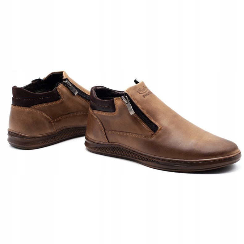 Polbut Botas de inverno masculinas K29 marrons castanho 3