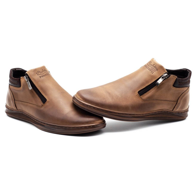 Polbut Botas de inverno masculinas K29 marrons castanho 5