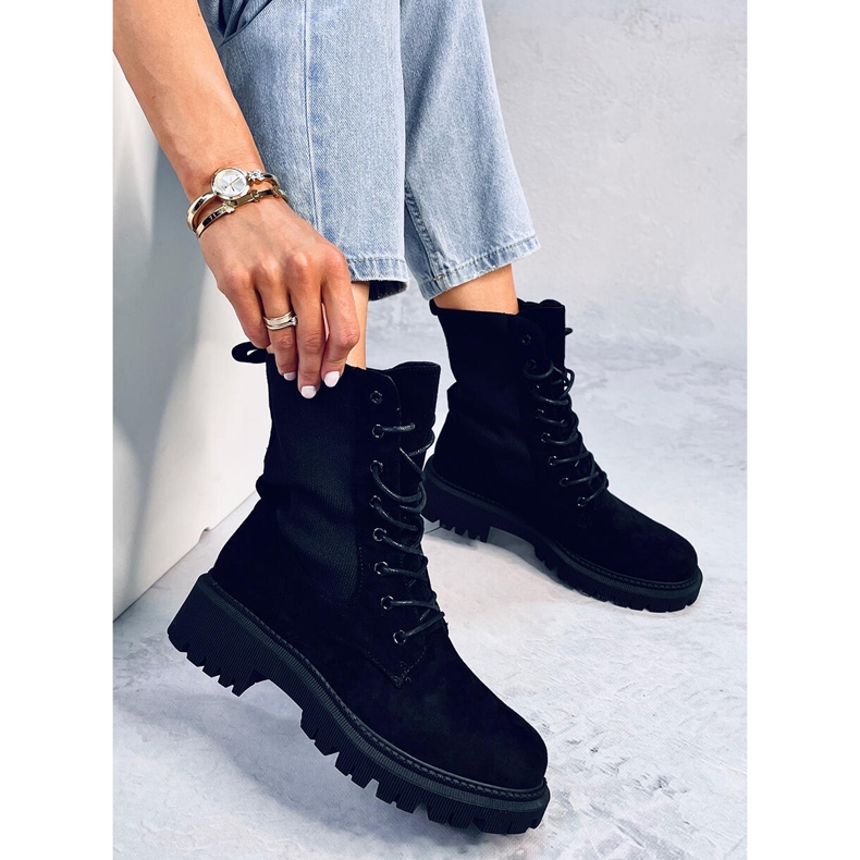 Botas militares com meia na parte superior Nevada Black preto 1