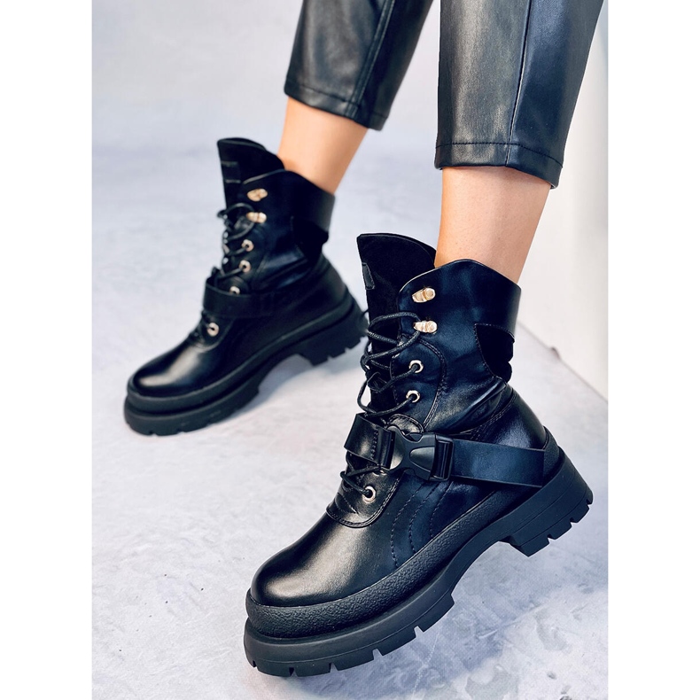 Botas militares Ahne Black preto 1