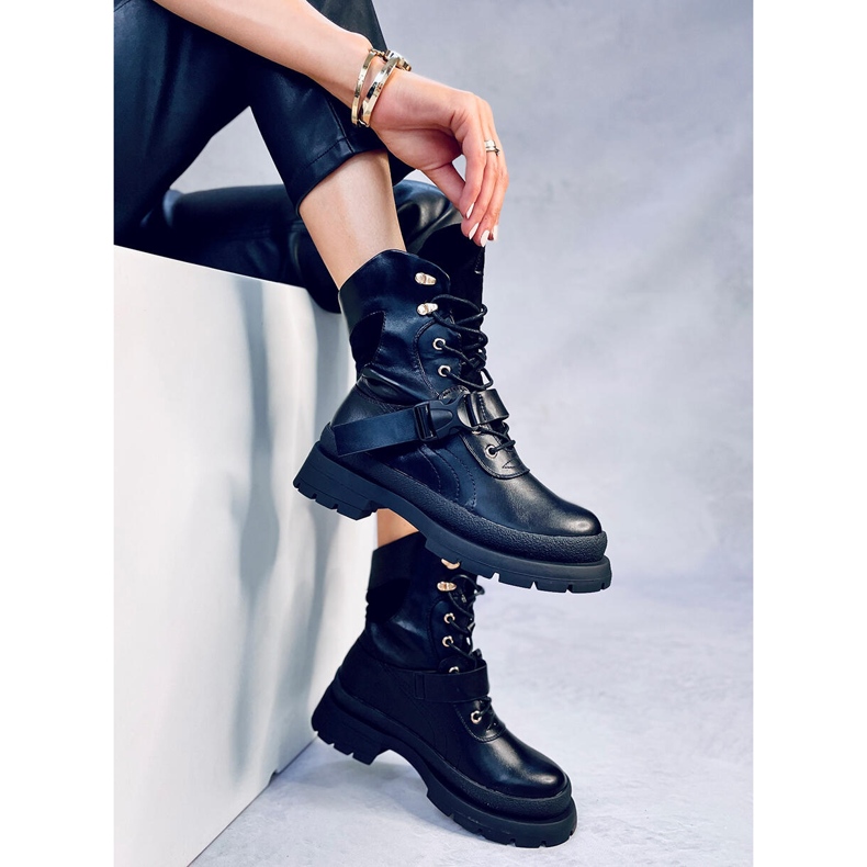 Botas militares Ahne Black preto 2