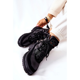 PS1 Botas de neve femininas com zíper Black Marcia preto 1