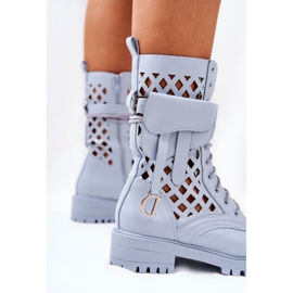 PS1 Botas a céu aberto com o rim Blue Rock Star azul 1