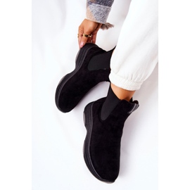 WS1 Botas com plataforma em camurça preta Nicci preto 1 WS1 Botas com plataforma em camurça preta Nicci preto 1