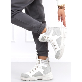 Tênis cano alto Brita LT.GRAY branco cinza 1