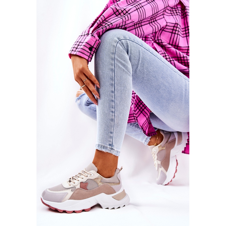 WS1 Calçados esportivos na plataforma Bege Alessia 2