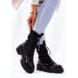PL4 Botas de trabalhador pretas Connor com meia preto 2