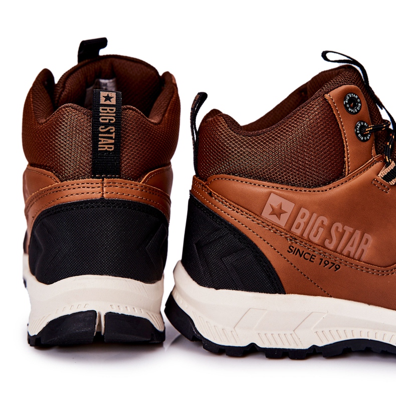 Tênis de salto alto Big Star II174179 marrom preto 3