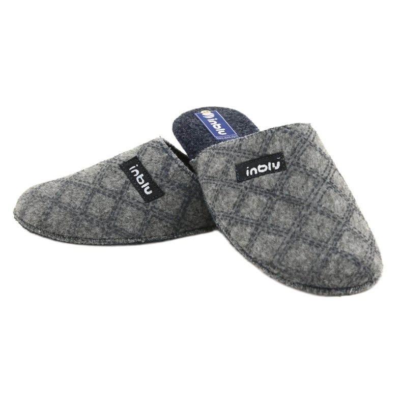 Befado Sapatos masculinos Inblu 155M009 azul cinza 4