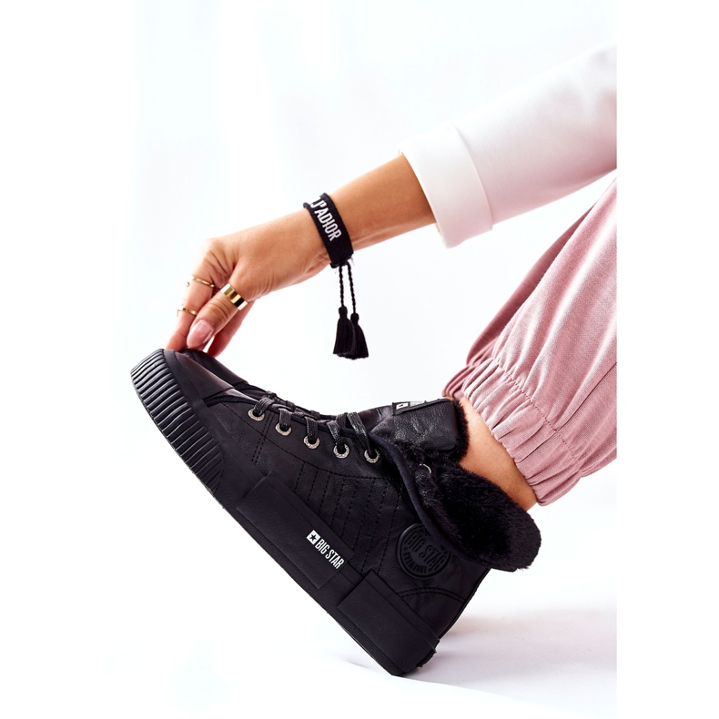 Tênis feminino Big Star II274155 preto com isolamento 2