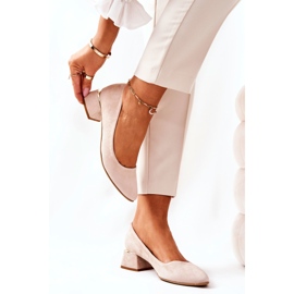 Lewski Shoes Suede Pumps Lewski 3118 Beige bege 2