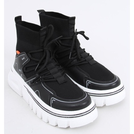 Calçado desportivo com meia Malin Black preto 2