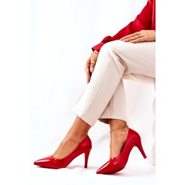 WS1 Bombas Lacquered Classic Stilettos Red Elinne vermelho 1