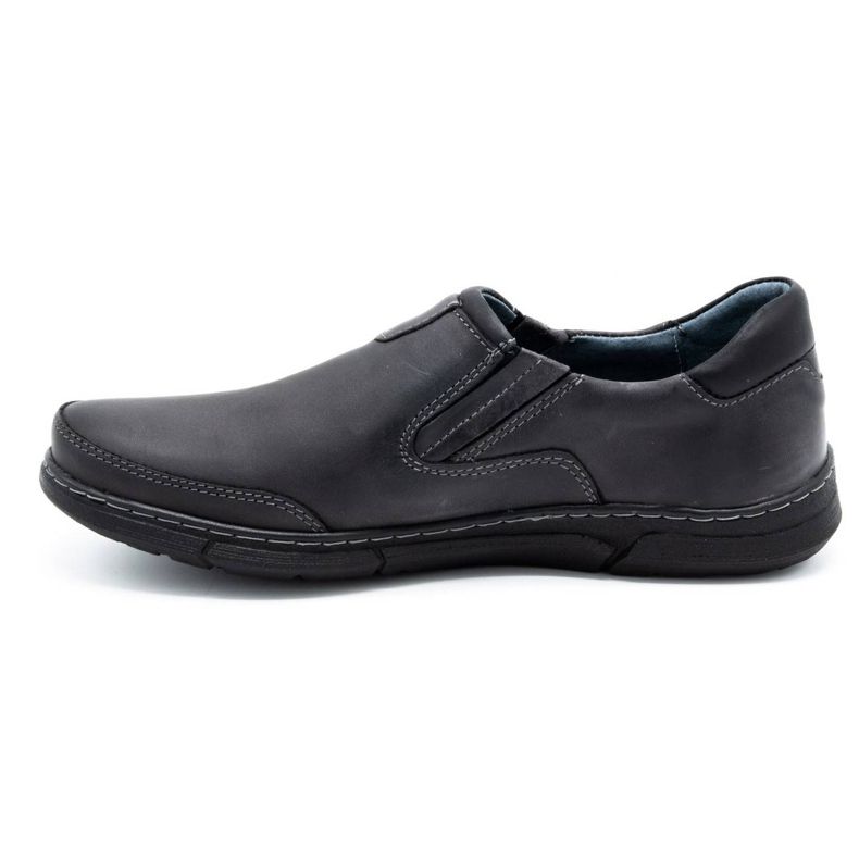 Polbut Sapatos masculinos deslizantes J51 cinza preto 1