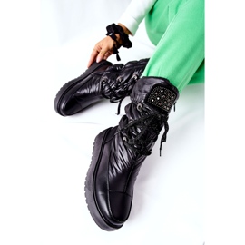 S.Barski Botas pretas quentes de neve femininas Chardonnay preto 1