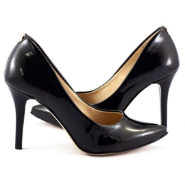 Saway Salto alto feminino 2.333 verniz preto 4