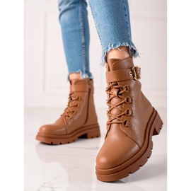 Sixth Sense Trappers elegantes com fivela castanho 2