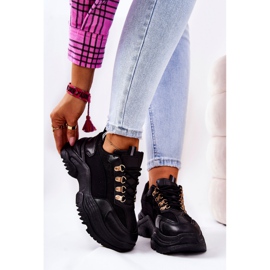 PM1 Tênis esportivos na plataforma preta Flynn preto 1