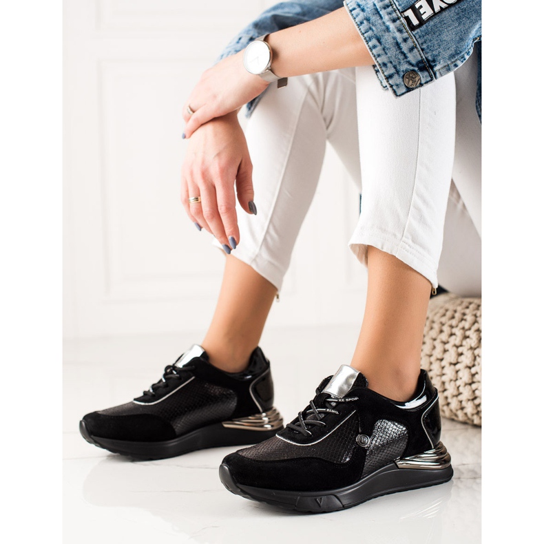 Tênis cintilantes VINCEZA preto 1