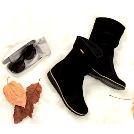 Olivier Botas de couro Emi Black preto 1