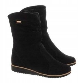 Olivier Botas de couro Emi Black preto 2